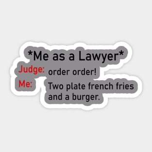 Me as a lawyer Sticker